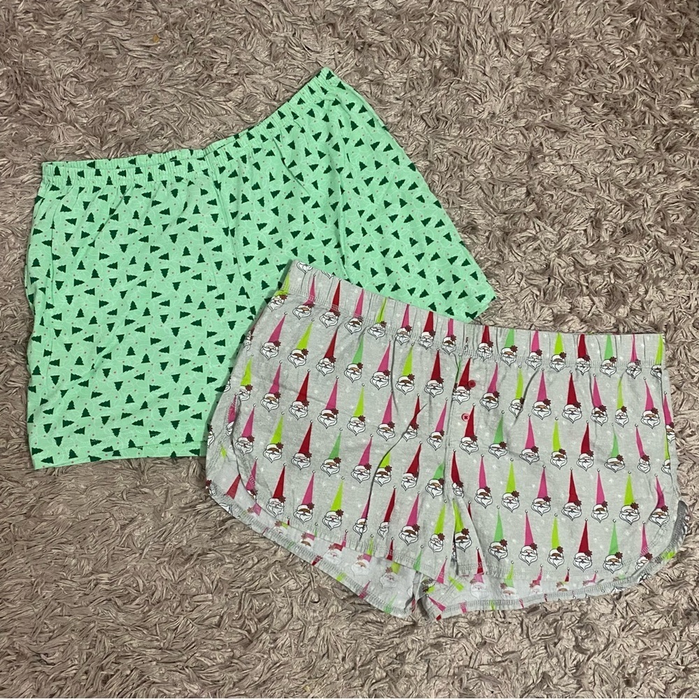 Christmas lounge pj shorts